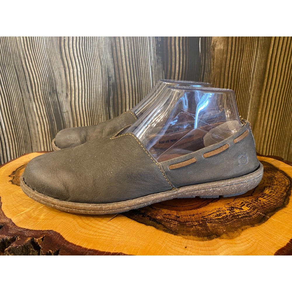 Born Teresa Leather Loafers Size 8.5 Brown Slip On Comfort Oldβ Money Y2K Preppy
